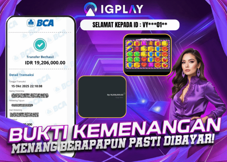 bukti jackpot kemenangan vy