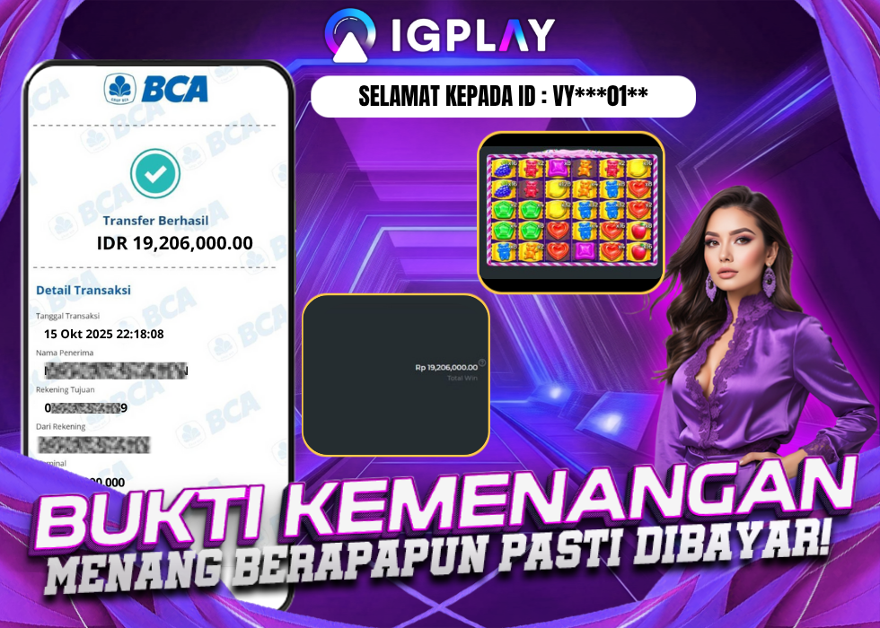bukti jackpot kemenangan vy