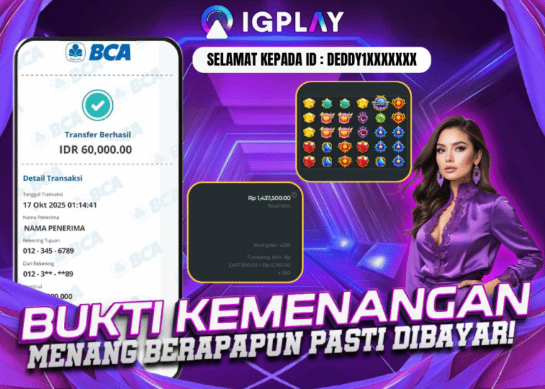 Bukti Jackpot IGPLAY